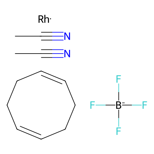 bis(acetonitrile)(1,5-cyclooctadiene)rhodium(i)tetrafluoroborate (c09-0760-980)