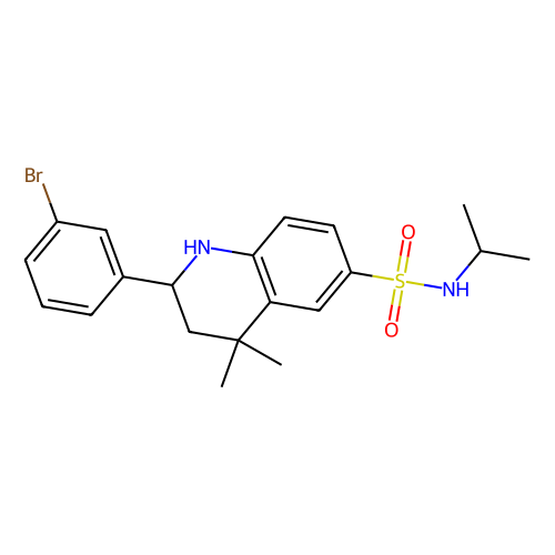 2-(3-bromophenyl)-4,4-dimethyl-n-(propan-2-yl)-1,2,3,4-tetrahydroquinoline-6-sulfonamide