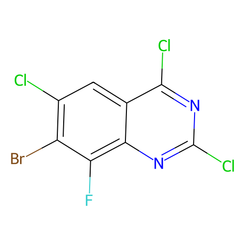 7-bromo-2,4,6-trichloro-8-fluoroquinazoline