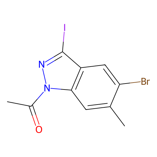 1-(5-bromo-3-iodo-6-methyl-1h-indazol-1-yl)ethan-1-one