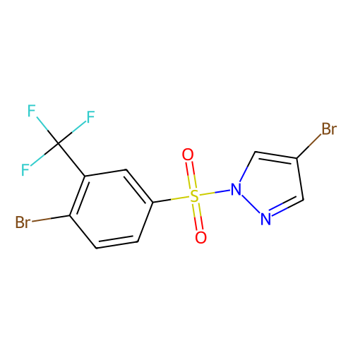 4-bromo-1-(4-bromo-3-trifluoromethylphenylsulfonyl)pyrazole (c09-0764-102)