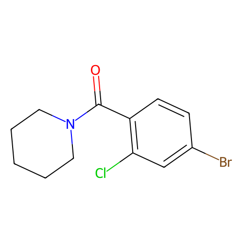 1-bromo-3-chloro-4-(piperidinocarbonyl)benzene (c09-0764-532)