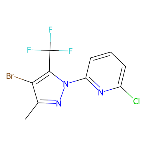 2-(4-bromo-3-methyl-5-(trifluoromethyl)pyrazol-1-yl)-6-chloropyridine (c09-0764-579)