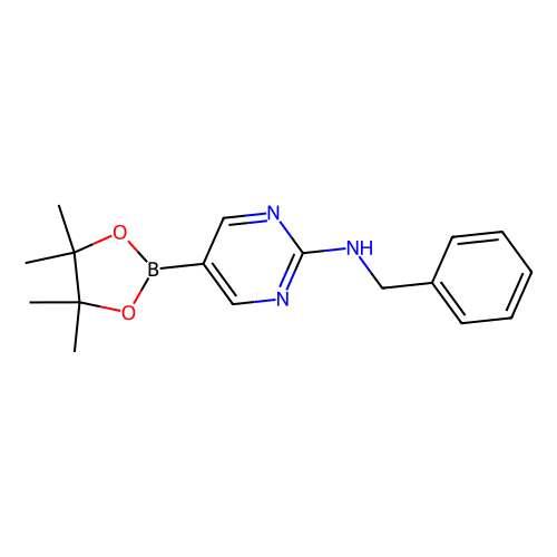 2-benzylaminopyrimidine-5-boronic acid, pinacol ester