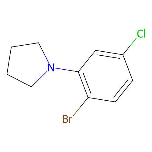 1-bromo-4-chloro-2-pyrrolidinobenzene (c09-0765-121)