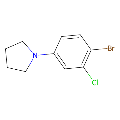 1-bromo-2-chloro-4-pyrrolidinobenzene (c09-0765-316)