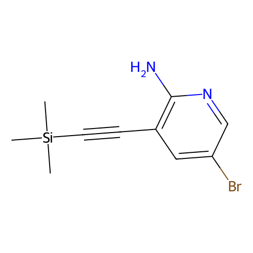 5-bromo-3-((trimethylsilyl)ethynyl)pyridin-2-amine (c09-0770-236)