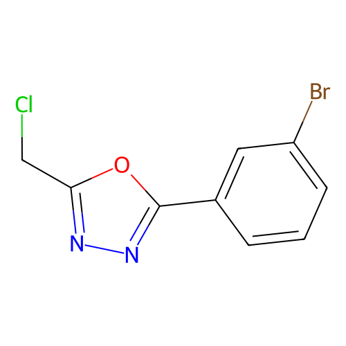 2-(3-bromophenyl)-5-(chloromethyl)-1,3,4-oxadiazole