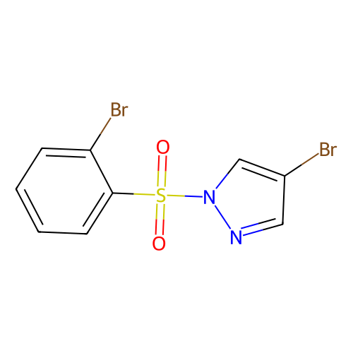 4-bromo-1-(2-bromophenylsulfonyl)-1h-pyrazole (c09-0770-888)