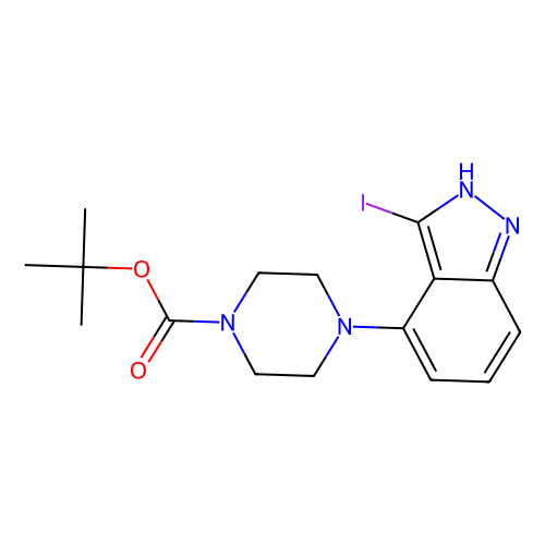 1-boc-4-(3-iodo-1h-indazol-4-yl)piperazine (c09-0773-732)