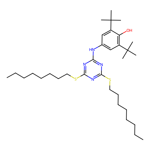 4-((4,6-bis(octylthio)-1,3,5-triazin-2-yl)amino)-2,6-di-tert-butylphenol (c09-0774-535)