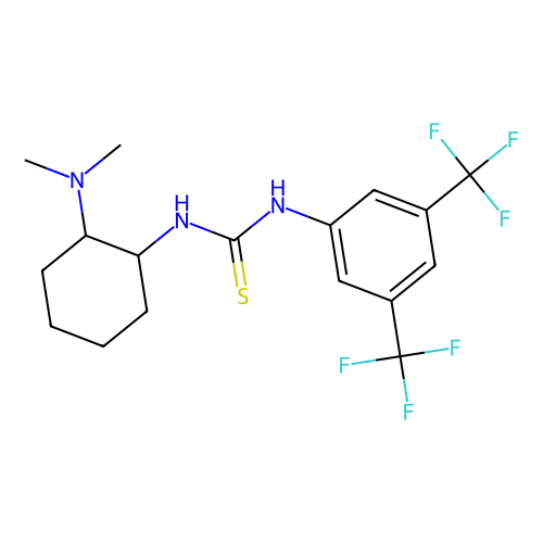 1-[3,5-bis(trifluoromethyl)phenyl]-3-[(1s,2s)-(+)-2-(dimethylamino)cyclohexyl]thiourea (c09-0774-971)