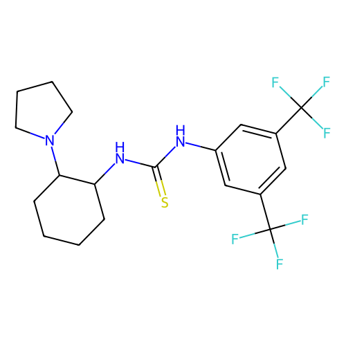 1-[3,5-bis(trifluoromethyl)phenyl]-3-[(1r,2r)-2-(pyrrolidin-1-yl)cyclohexyl]thiourea (c09-0775-020)