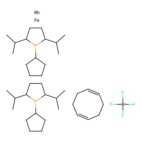 1,1-bis((2r,5r)-2,5-di-i-propylphospholano)ferrocene(cyclooctadiene)rhodium(i) tetrafluoroborate (c09-0775-742)
