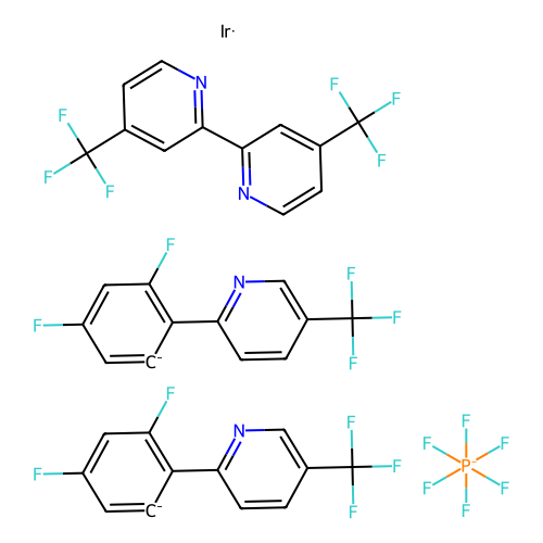 4,4'-bis(trifluoromethyl)-2,2'-bipyridinebis[3,5-difluoro-2-[5-trifluoromethyl-2-pyridinyl)phenyl] iridium(iii) hexafluorophosphate (c09-0775-843)