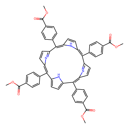 5,10,15,20-tetra(4-carboxyphenyl)porphine tetramethyl ester (c09-0777-653)