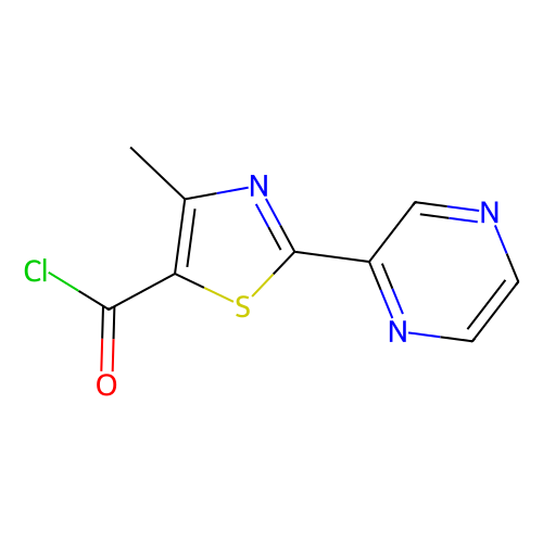 4-methyl-2-(2-pyrazinyl)-1,3-thiazole-5-carbonyl chloride (c09-0777-683)