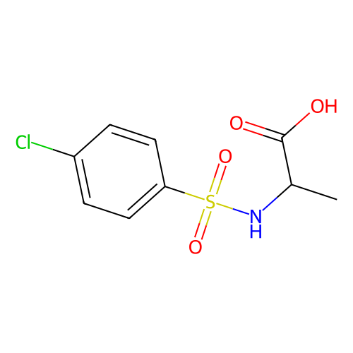 2-{[(4-chlorophenyl)sulfonyl]amino}propanoic acid