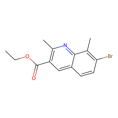 7-bromo-2,8-dimethylquinoline-3-carboxylic acid ethyl ester (c09-0780-235)