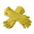 activarmr, 16.3" welding glove, yellow premium split cowhide leather shell, cotton lined, cotton denim guantlet cuff, size 10 (c08-0203-673)