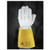 activarmr 43-217, light duty/higher-precision welding, goat skin leather glove, cowhide splits leather liner, warm grey glove liner, yellow gold guantlet cuff, size 11 (c08-0204-366)