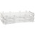 brand polypropylene test tube rack, white, 30mm diameter tubes, 3x7 (21 tube) format, pack of 5