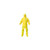 a70 chemical spray protection coverall, yellow, 5xl