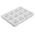 white polystyrene 16 compartment drawer organizer: 19 x 2 x