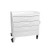 polyethylene extra wide compact 4 drawer locking cart, white