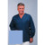 unisex long sleeve scrub shirt, navy, 4x-large