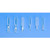 0.25ml clear type i boro glass precision point insert w/ polyethylene bottom spring, 6x29 (c08-0707-102)
