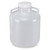 carboy round with handles wide mouth pp white pp screwcap 10 liter molded graduations autoclavable cs 6
