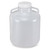 carboy round with handles wide mouth ldpe white pp screwcap 15 liter molded graduations cs 6