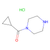 1-(cyclopropylcarbonyl)piperazine hydrochloride (c09-0804-623)
