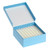 storage box, 81 place, hinged cardboard with polypropylene insert, blue