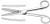 Moleskin And Felt Scissors, 7-1/2" (19.1 Cm), Sharp-Blunt Points, Straight