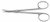 Knapp Iris Scissors, 4-1/2" (10.2 Cm), Curved,Sharp/Blunt Points
