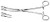 Fletcher (Tear Drop) Sponge Forceps, 9-1/2" (24.1 Cm), Str