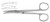 Aufricht Dissecting Scissors, Straight, Triangular Blades, 5-1/2" (140Mm) Length S1679-5113