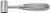 Gerzog Mallet, Lead Filled Head, 10 Oz. Head, 1" Head Diam., Length: 7.5 S1279-0840