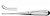 Spinal Fusion Curette 9", Oval Reverse Angle #0000 S1299-5397