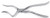 Rowe Maxillary Disimpaction Forceps, Left, Length: 9.75 S1689-5001