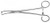 White Tonsil Forceps Open Ring Handle Med Curved 9.5" S1729-4023