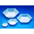 anti-static hexagonal polystyrene large weighing dish, 5 x 3-1/2 in. (127 x 89 mm) (c062b-001712)
