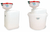 8 in. eco funnel system: 20 liter rectangular drum, 70 mm cap, secondary container