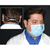epic cleanroom compatible face mask with ear loop clip, blue, universal