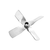 caframo pitched turbine blade, 4 in dia. with 5/16 in. bore