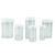 12 dram (45 ml) clear ps snap cap vial with white pe linerless snap cap attached