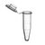 1.5 ml sterile microtubes with attached cap in a self-standing bag with caplock clips, blue (c062b-043713)