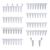 0.2ml qpcr 8-strip (with separate optical strip caps), white, 120/pk
